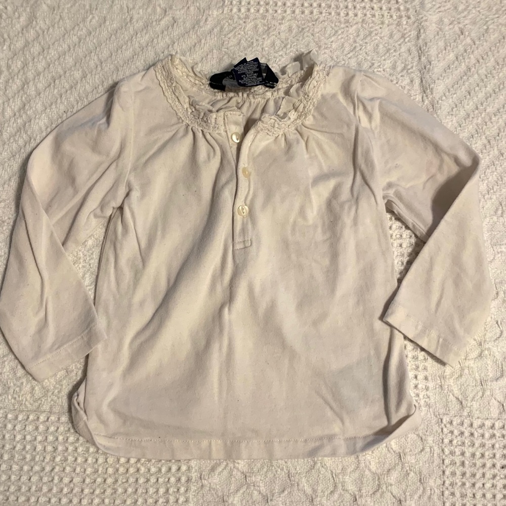 Set of 2 - Ralph Lauren, white, long sleeved tops
